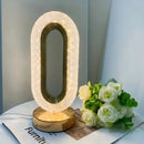 Luminária de Mesa Touch em Cristal Acrílico com 3 Tons de LED | Ferrazato
