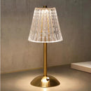 Luminária de Mesa Vintage com Base Dourada e Cúpula Transparente | Ferrazato