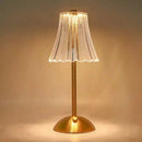 Luminária de Mesa Vintage com Base Dourada e Cúpula Transparente | Ferrazato