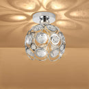 Luminária de Teto em Cristal Moderna com Base Dourada | Ferrazato