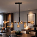 Lustre Pendente Industrial 7 Lâmpadas 68cm em Metal Bivolt | Ferrazato