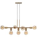 Lustre Pendente Industrial 7 Lâmpadas 68cm em Metal Bivolt | Ferrazato
