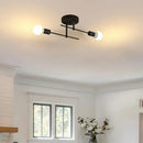 Lustre de Teto Moderno com 2 Lâmpadas Iluminação Decorativa | Ferrazato
