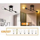 Lustre de Teto Moderno com 2 Lâmpadas Iluminação Decorativa | Ferrazato