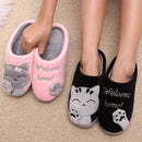 Pantufa Feminina Gato Peluciada para Inverno Antiderrapante | Ferrazato