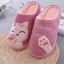 Pantufa Feminina Gato Peluciada para Inverno Antiderrapante | Ferrazato