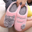Pantufa Feminina Gato Peluciada para Inverno Antiderrapante | Ferrazato