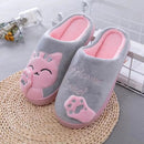 Pantufa Feminina Gato Peluciada para Inverno Antiderrapante | Ferrazato