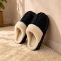 Pantufa Feminina em Camurça Forrada em Lã para Inverno | Ferrazato