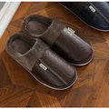Pantufa Masculina de Couro Impermeável Antiderrapante para Inverno | Ferrazato