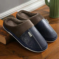Pantufa Masculina de Couro Impermeável Antiderrapante para Inverno | Ferrazato