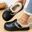 Pantufa Mule Feminina Peluciada Impermeável para Inverno | Ferrazato