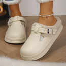 Pantufa Mule Feminina Peluciada Impermeável para Inverno | Ferrazato