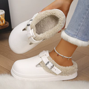 Pantufa Mule Feminina Peluciada Impermeável para Inverno | Ferrazato