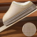 Pantufa de Couro Unissex Forrada em Lã Antiderrapante para Inverno | Ferrazato