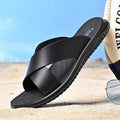 Sandália Masculina Ergonômica de Couro Antiderrapante | Ferrazato