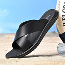 Sandália Masculina Ergonômica de Couro Antiderrapante | Ferrazato