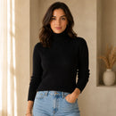 Suéter Cacharrel Feminino Gola Alta Tricô | Ferrazato