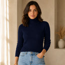 Suéter Cacharrel Feminino Gola Alta Tricô | Ferrazato