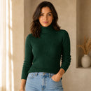 Suéter Cacharrel Feminino Gola Alta Tricô | Ferrazato