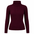 Suéter Feminino Gola Alta em Tricô Trançado para Inverno | Ferrazato