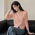 Suéter Feminino de Cashmere Tricô com Botões para Inverno | Ferrazato