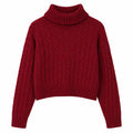 Suéter Feminino de Inverno em Tricô com Estampa Geométrica | Ferrazato