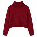 Suéter Feminino de Inverno em Tricô com Estampa Geométrica | Ferrazato