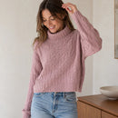 Suéter Feminino de Inverno em Tricô com Estampa Geométrica | Ferrazato