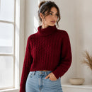 Suéter Feminino de Inverno em Tricô com Estampa Geométrica | Ferrazato