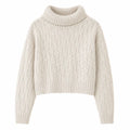 Suéter Feminino de Inverno em Tricô com Estampa Geométrica | Ferrazato