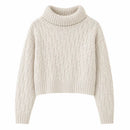 Suéter Feminino de Inverno em Tricô com Estampa Geométrica | Ferrazato