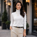 Suéter Feminino em Tricô Gola Alta para Inverno | Ferrazato