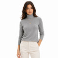 Suéter Feminino em Tricô Gola Alta para Inverno | Ferrazato