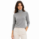 Suéter Feminino em Tricô Gola Alta para Inverno | Ferrazato
