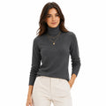 Suéter Feminino em Tricô Gola Alta para Inverno | Ferrazato