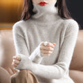 Suéter Feminino de Malha de Gola Alta | CozyChic