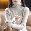 Suéter Feminino de Malha de Gola Alta | CozyChic