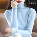 Suéter Feminino de Malha de Gola Alta | CozyChic