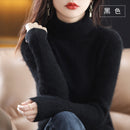 Suéter Feminino de Malha de Gola Alta | CozyChic