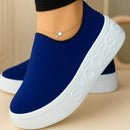 Tênis Feminino Slip On Malha Knit Sem Cadarço Casual | Ferrazato